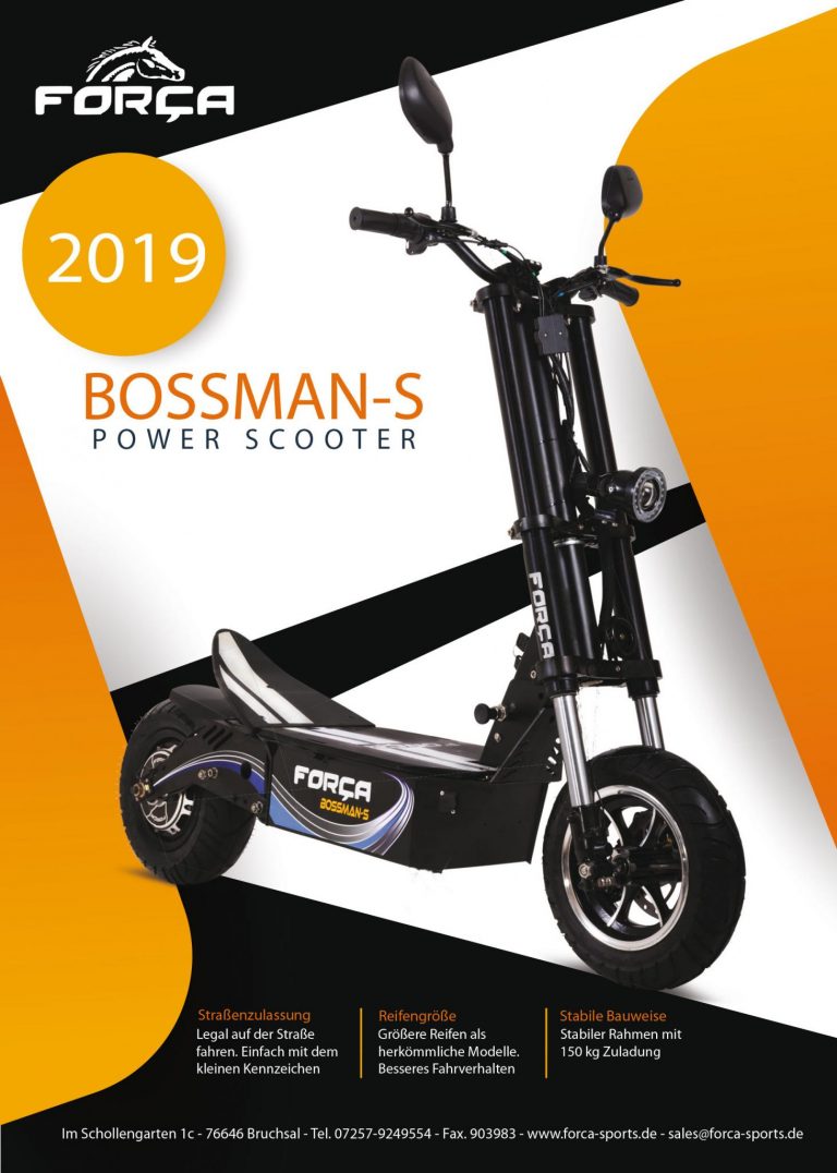 FORÇA Bossman-S II Elektro-Scooter 48V 1500 W Straßenzulassung EEC